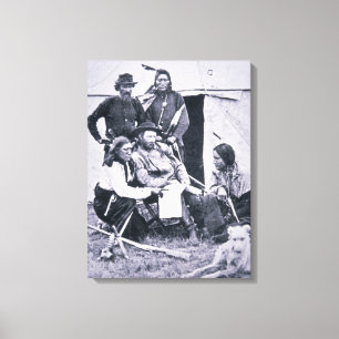 General George A. Custer (1839-76) mit seinem Leinwanddruck