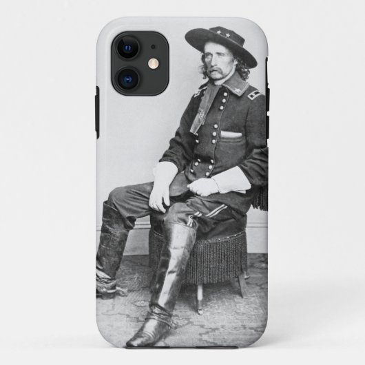 General George A. Custer (b/w Foto) Case-Mate iPhone Hülle (Rückseite)