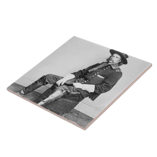 General George A. Custer (b/w Foto) Fliese (Seite)