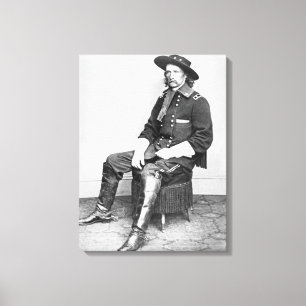 General George A. Custer (b/w-Foto) Leinwanddruck