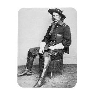 General George A. Custer (b/w Foto) Magnet