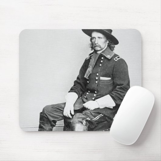 General George A. Custer (b/w Foto) Mousepad (Mit Mouse)