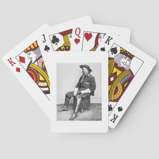 General George A. Zoll (b/w-Foto) Spielkarten (Rückseite)