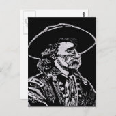 General George Armstrong Custer Postkarte (Vorne/Hinten)