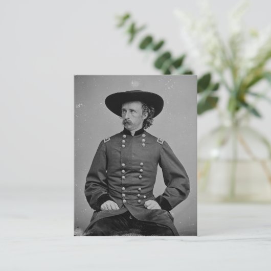 General George Armstrong Custer von Mathew Brady Postkarte (Stehend Vorderseite)