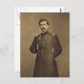 General George B. McClellan aus dem Zivilen Krieg Postkarte (Vorne/Hinten)