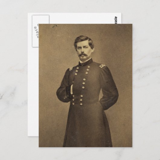 General George B. McClellan aus dem Zivilen Krieg Postkarte (Vorne/Hinten)
