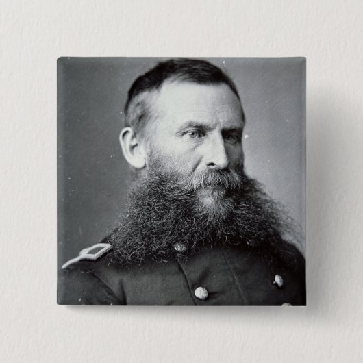 General George Crook (b/w Foto) Button (Vorderseite)