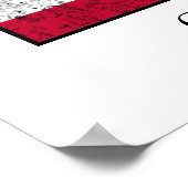 General George S. Patton und die US-Flagge Poster (Ecke)