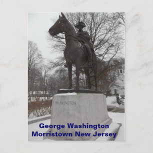 General George Washington in Morristown Postkarte