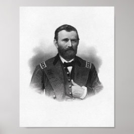 General Grant Graved Portrait Poster