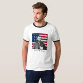 General Grant und die amerikanische Flagge T-Shirt (Vorne ganz)