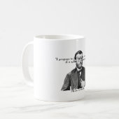 General Grant und Zitat Kaffeetasse (Vorderseite Links)
