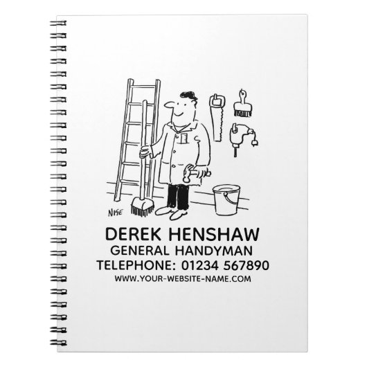 General Handyman-Notebook Notizblock (Vorderseite)