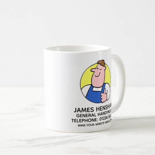General Handyman Services oder Odd Job Man Kaffeetasse (VorderseiteRechts)