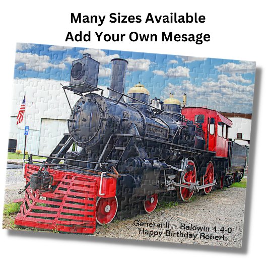 General II - Baldwin 4-4-0 Steam Motor - Name hinz Puzzle
