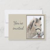 General Invite Custom Gray Pferd mit Attitude Einladung (Vorderseite)