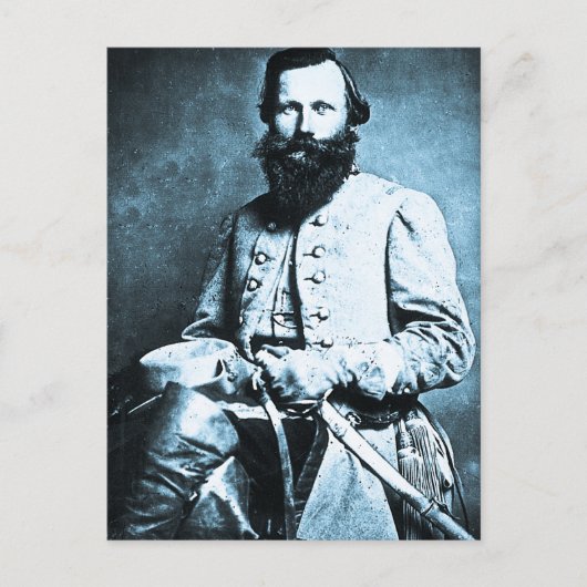 General J.E.B. Stuart American War Hero Postkarte (Vorderseite)