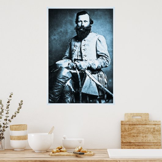 General J.E.B. Stuart Ziviler Kriegsheld Poster (Küche)