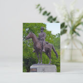 General James B. McPherson Statue Postkarte (Stehend Vorderseite)