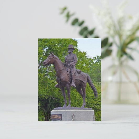 General James B. McPherson Statue Postkarte (Stehend Vorderseite)