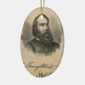 General James Longstreet Keramik Ornament (Links)