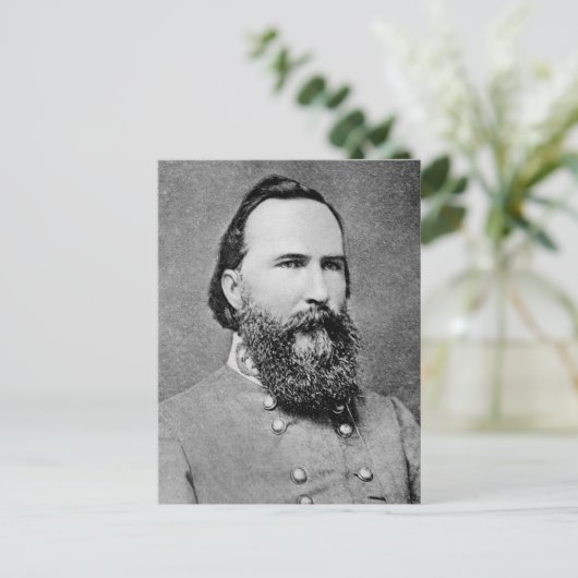 General James Longstreet Postkarte (Stehend Vorderseite)