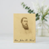 General John Bell Hood Postkarte (Stehend Vorderseite)
