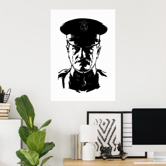 General John Pershing Poster (Heimbüro)