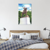 General John Stark Statue View Leinwanddruck (Insitu (Schlafzimmer))
