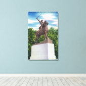 General John Stark Statue View Leinwanddruck (Insitu (Holzboden))