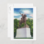 General John Stark Statue View Postkarte (Vorne/Hinten)