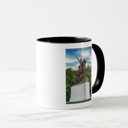 General John Stark Statue View Tasse (VorderseiteRechts)