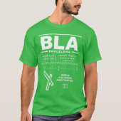 General José Antonio Anzoátegui Flughafen BLA T-Shirt (Vorderseite)