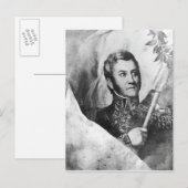 General Jose de San Martin Postkarte (Vorne/Hinten)