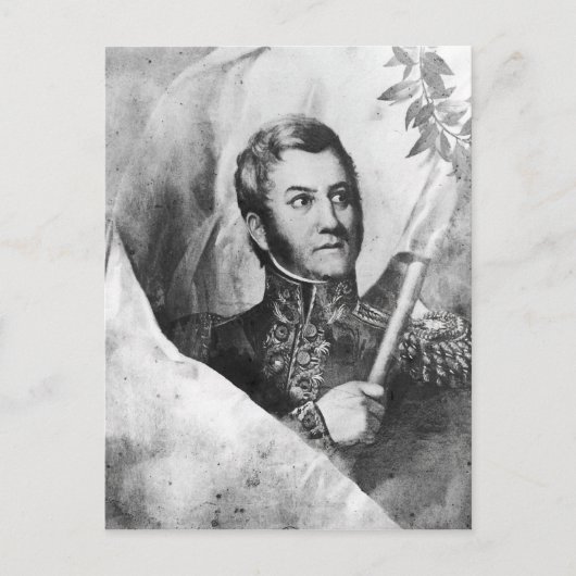 General Jose de San Martin Postkarte (Vorderseite)