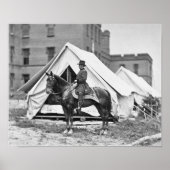 General Joseph Hooker über Pferseback Poster (Vorne)