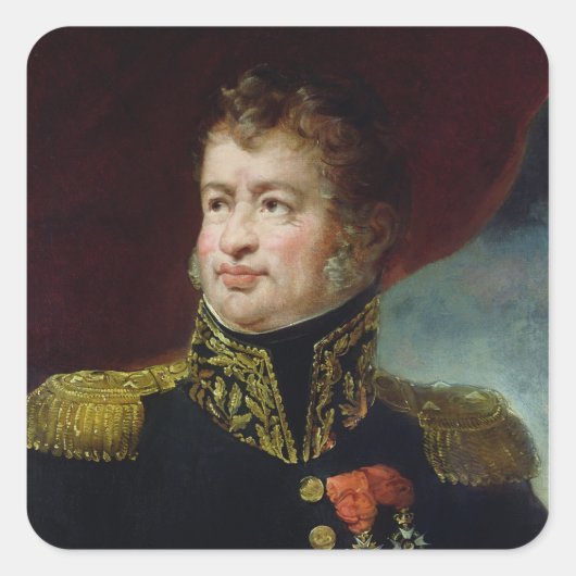 General Joseph-Leopold Sigisbert Hugo Quadratischer Aufkleber (Vorderseite)
