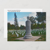 General Leavenworth Marker, Fort Leavenworth, KS Postkarte (Vorne/Hinten)