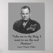 General Lewis "Chesty" Puller — Marine Poster (Vorne)