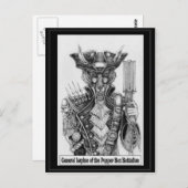 General Lupine des Pepperbox-Bataillons Postkarte (Vorne/Hinten)