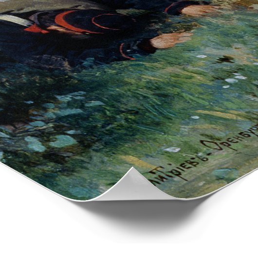 General M.D. Skobelev in der russisch-türkischen Poster (Ecke)