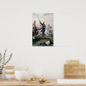 General M.D. Skobelev in der russisch-türkischen Poster (Küche)