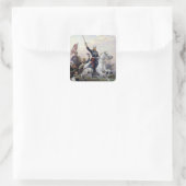 General M.D. Skobelev in der russisch-türkischen Quadratischer Aufkleber (Tasche)