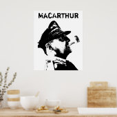 General MacArthur — Amerikanischer Kriegsheld Poster (Küche)