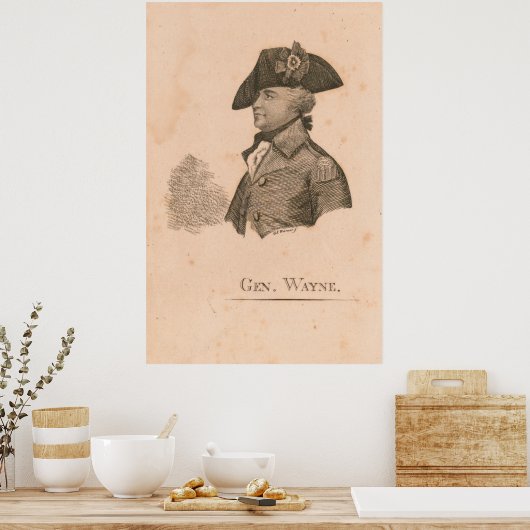 General Mad Anthony Wayne Poster (Küche)