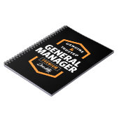 General Manager | Geschenkideen Notizblock (Linke Seite)