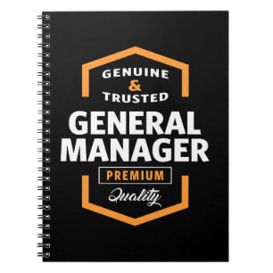 General Manager   Geschenkideen Notizblock