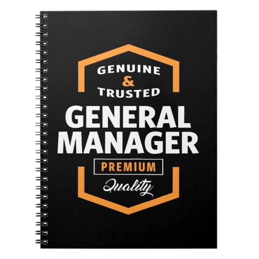 General Manager | Geschenkideen Notizblock (Vorderseite)