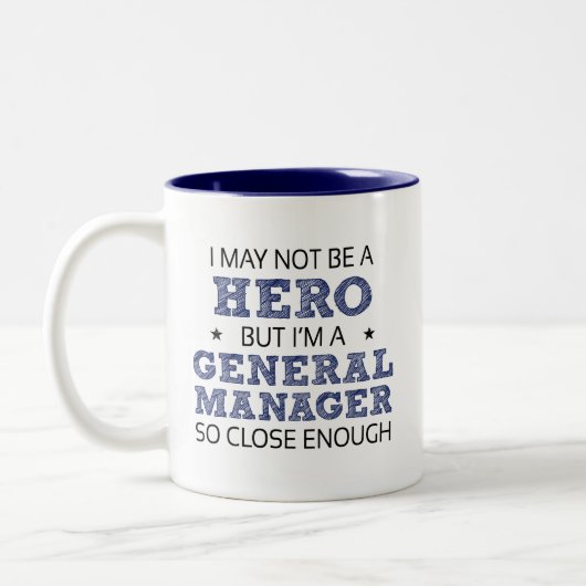 General Manager Novelty Zweifarbige Tasse (Links)